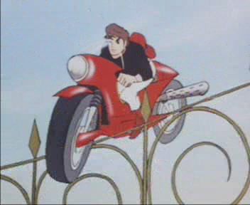 Ecco cosa fa Sanshiro con la sua moto...